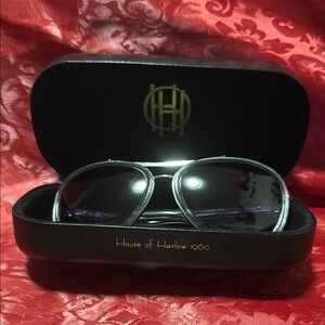 House of Harlow 1960 Black Sunglasses